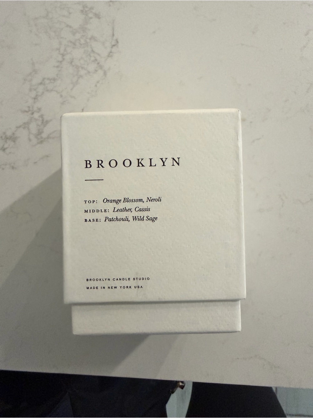White Scented Candle -